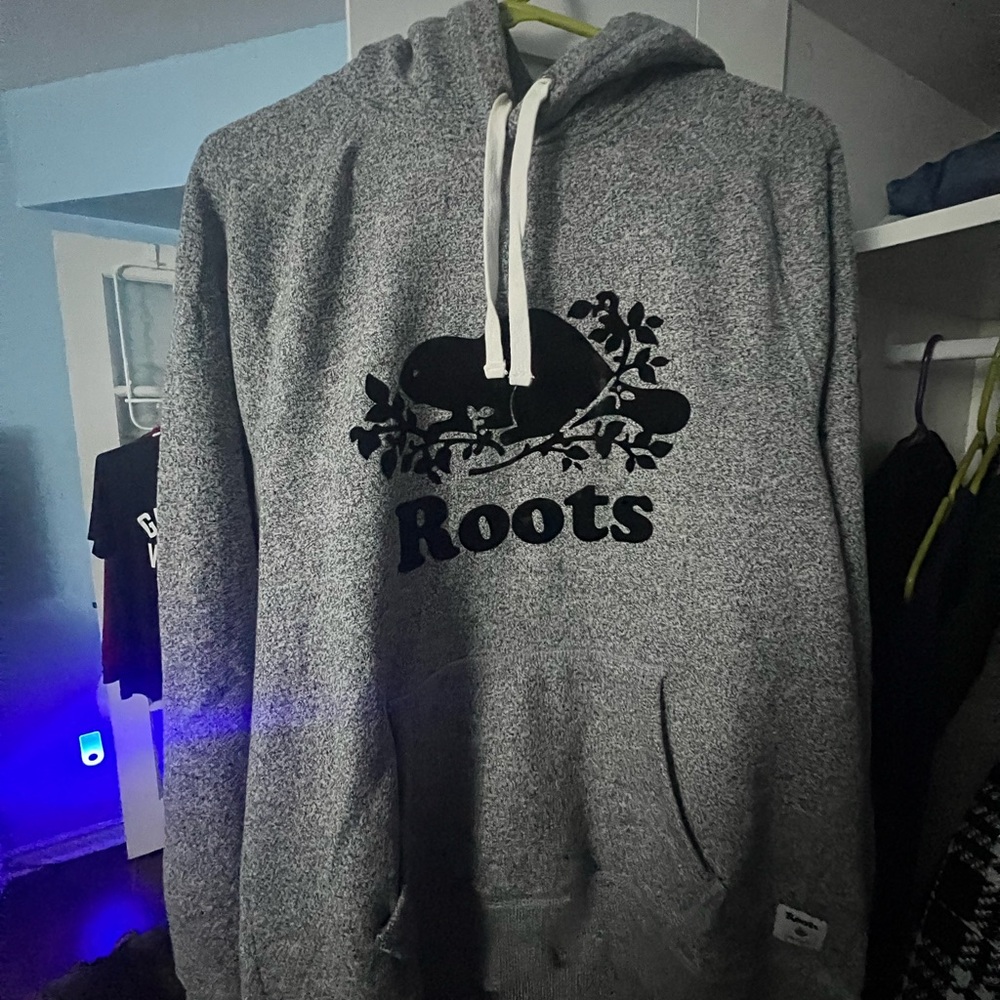 Roots Charcoal Hoodie for Men